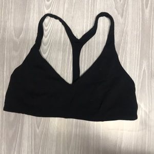 Black Lululemon racer back sports bra